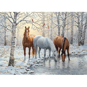 Cobble Hill (51671) - "Winter Trio" - 1000 pieces puzzle
