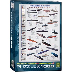 Eurographics (6000-0132) - "Submarines & U-Boats" - 1000 pieces puzzle