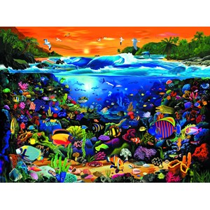 Ravensburger (19268) - "Underwater Fun" - 1000 pieces puzzle