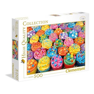 Clementoni (35057) - "Colorful Cupcakes" - 500 pieces puzzle