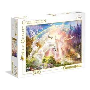 Clementoni (35054) - "Sunset Unicorns" - 500 pieces puzzle