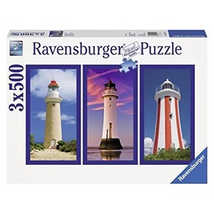 Ravensburger (16277) - "Imposing Lighthouses" - 500 pieces puzzle
