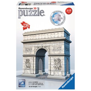 Ravensburger (12514) - "The Arc de Triomphe, Paris" - 216 pieces puzzle