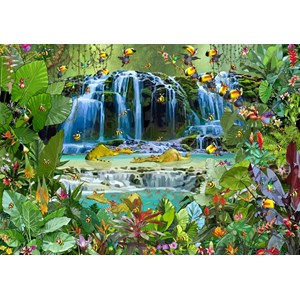 Grafika (T-00524) - François Ruyer: "Waterfall" - 1500 pieces puzzle