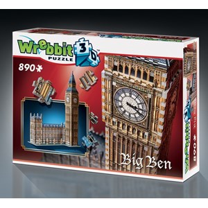 Wrebbit (W3D-2002) - "Big Ben" - 890 pieces puzzle
