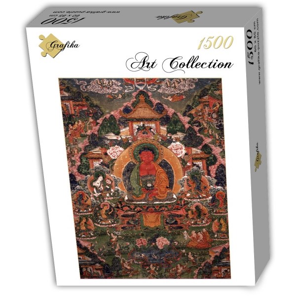 Grafika (T-00601) - "Buddha Amitabha in His Pure Land of Suvakti" - 1500 pieces puzzle