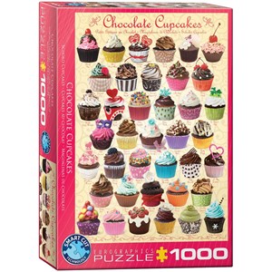 Eurographics (6000-0587) - "Chocolate Cupcakes" - 1000 pieces puzzle