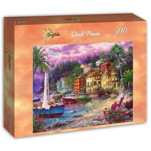 Grafika (T-00721) - Chuck Pinson: "On Golden Shores" - 500 pieces puzzle