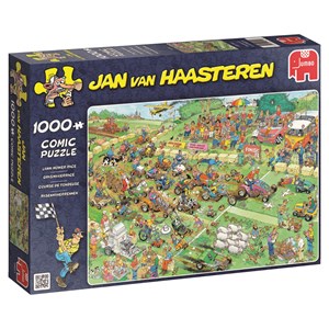 Jumbo (19021) - Jan van Haasteren: "Lawn Mower Race" - 1000 pieces puzzle