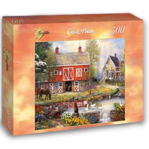 Grafika (02739) - Chuck Pinson: "Reflections On Country Living" - 300 pieces puzzle