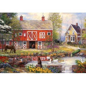 Grafika (T-00760) - Chuck Pinson: "Reflections On Country Living" - 1500 pieces puzzle