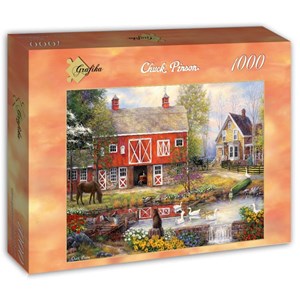 Grafika (T-00761) - Chuck Pinson: "Reflections On Country Living" - 1000 pieces puzzle
