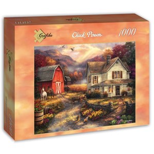 Grafika (T-00765) - Chuck Pinson: "Relaxing on the Farm" - 1000 pieces puzzle