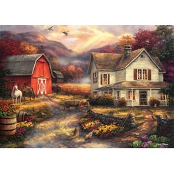 Grafika (T-00765) - Chuck Pinson: "Relaxing on the Farm" - 1000 pieces puzzle