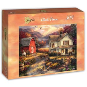 Grafika (T-00766) - Chuck Pinson: "Relaxing on the Farm" - 500 pieces puzzle