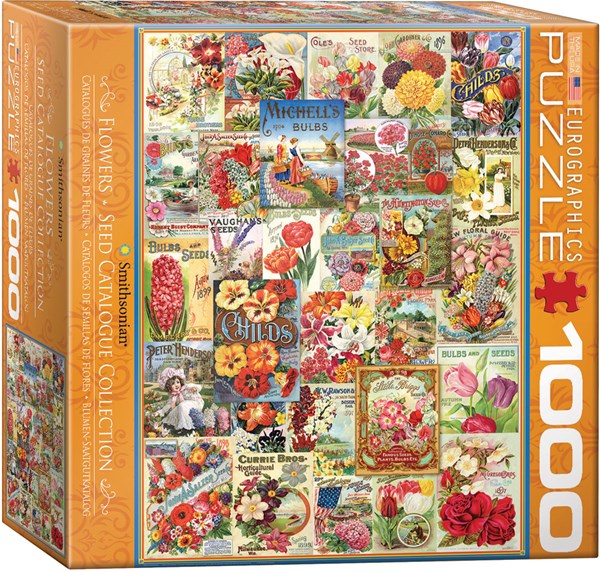 Eurographics (8000-0806) - "Flowers Seed Catalogue Collection" - 1000 pieces puzzle