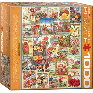 Eurographics (8000-0806) - "Flowers Seed Catalogue Collection" - 1000 pieces puzzle