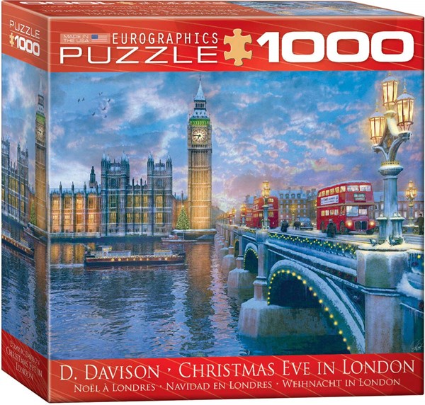 Eurographics (8000-0916) - Dominic Davison: "Christmas Eve in London" - 1000 pieces puzzle