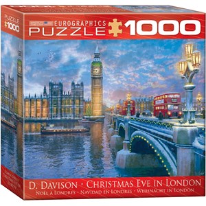 Eurographics (8000-0916) - Dominic Davison: "Christmas Eve in London" - 1000 pieces puzzle