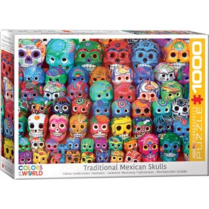 Eurographics (6000-5316) - "Traditional Mexican Skulls" - 1000 pieces puzzle