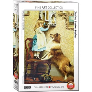 Eurographics (6000-5330) - Charles Burton Barber: "Little Girl and her Sheltie" - 1000 pieces puzzle