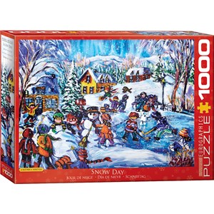 Eurographics (6000-5333) - Katerina Mertikas: "Snow Day" - 1000 pieces puzzle