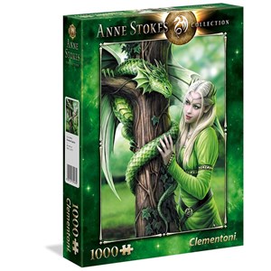 Clementoni (39463) - Anne Stokes: "Connected Spirits" - 1000 pieces puzzle