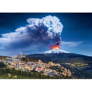 Clementoni (39453) - "Etna, Italy" - 1000 pieces puzzle