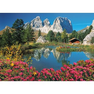Clementoni (39459) - "Pordoi Pass, Dolomites, Italy" - 1000 pieces puzzle