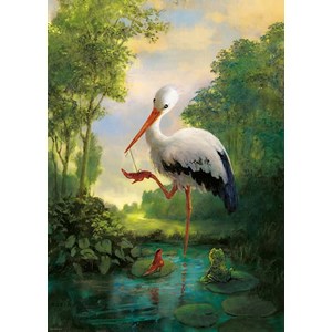 Heye (29619) - Rudi Hurzlmeier: "New Shoes" - 1000 pieces puzzle