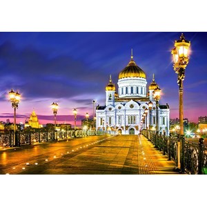 Castorland (C-103355) - "Cathedral of Christ the Saviour, Moscow" - 1000 pieces puzzle
