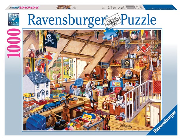 Ravensburger (19272) - "Grandma's Attic" - 1000 pieces puzzle