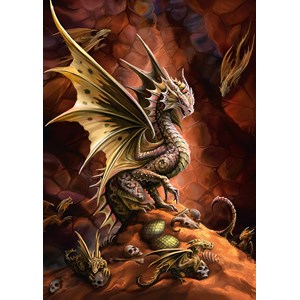 Schmidt Spiele (58309) - Anne Stokes: "Desert Deagon" - 1000 pieces puzzle