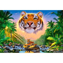 Step Puzzle (85501) - "The Magestic Tiger" - 6000 pieces puzzle