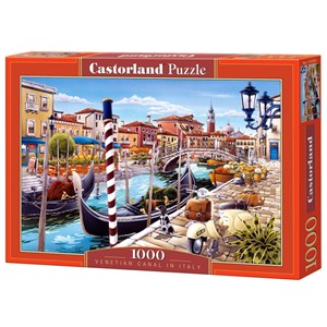 Castorland (C-103058) - "Venetian Canal in Italy" - 1000 pieces puzzle