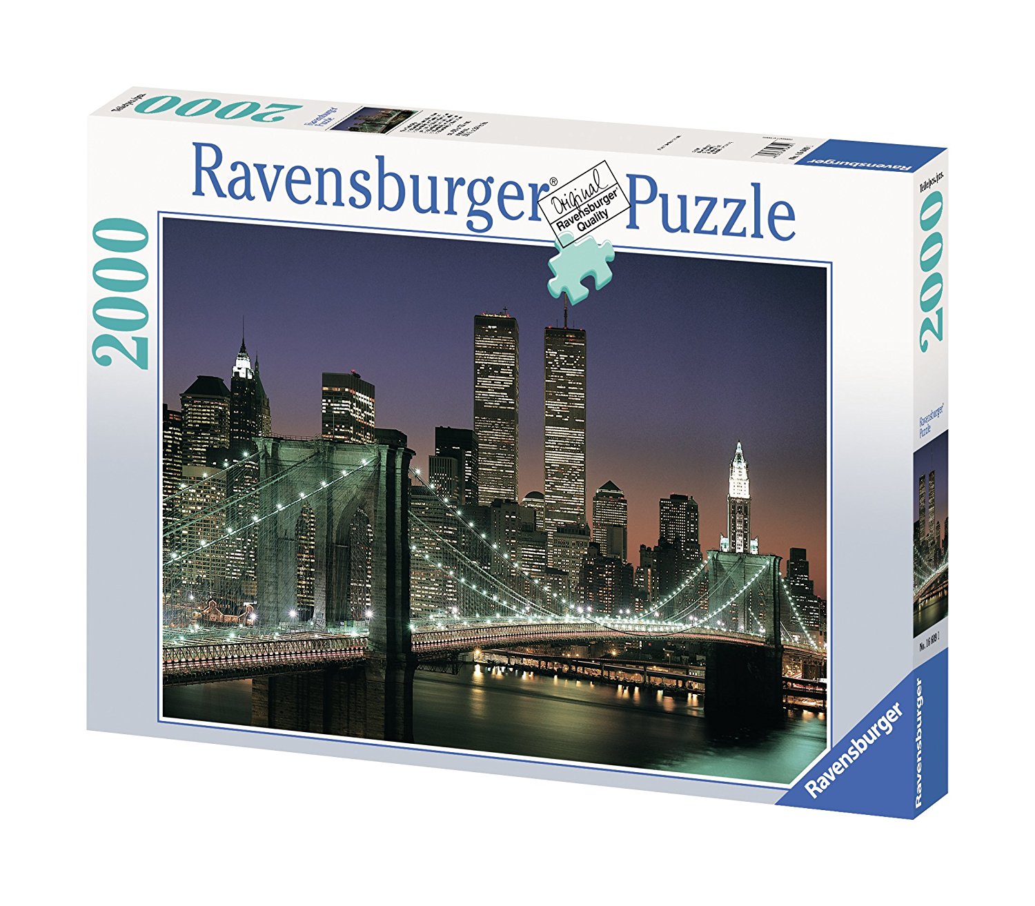 Ravensburger NYC Brooklyn Bridge Manhattan 2000 PC RVB 16609 for sale online 