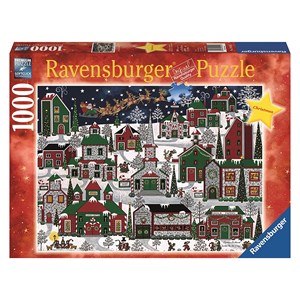 Ravensburger (19444) - "Americana Christmas" - 1000 pieces puzzle