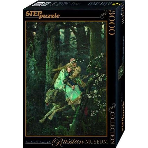 Step Puzzle (85201) - Viktor Vasnetsov: "Ivan Tsarevich Riding the Grey Wolf" - 3000 pieces puzzle