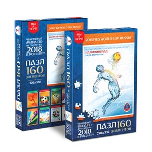 Origami (03839) - "Kaliningrad, official poster, FIFA World Cup 2018" - 160 pieces puzzle