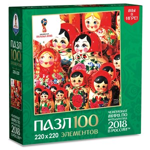 Origami (03804) - "Matryoshka family" - 100 pieces puzzle