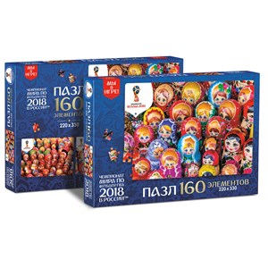 Origami (03830) - "Colorful Matryoshka Dolls" - 160 pieces puzzle