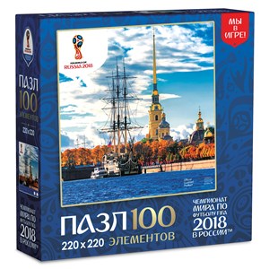 Origami (03797) - "Saint Petersburg, Host city, FIFA World Cup 2018" - 100 pieces puzzle