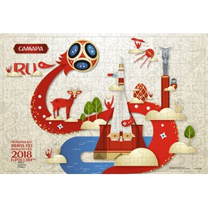 Origami (03809) - "Samara, Host city, FIFA World Cup 2018" - 160 pieces puzzle