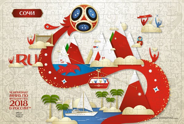 Origami (03812) - "Sochi, Host city, FIFA World Cup 2018" - 160 pieces puzzle