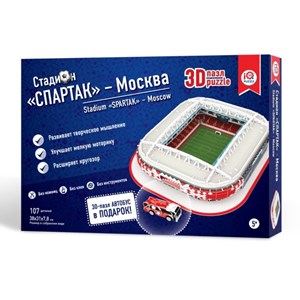 IQ 3D Puzzle (16545) - "Stadium Spartak, Moscow" - 107 pieces puzzle
