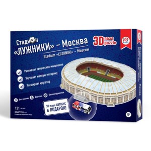 IQ 3D Puzzle (16546) - "Stadium Luzhniki, Moscow" - 131 pieces puzzle