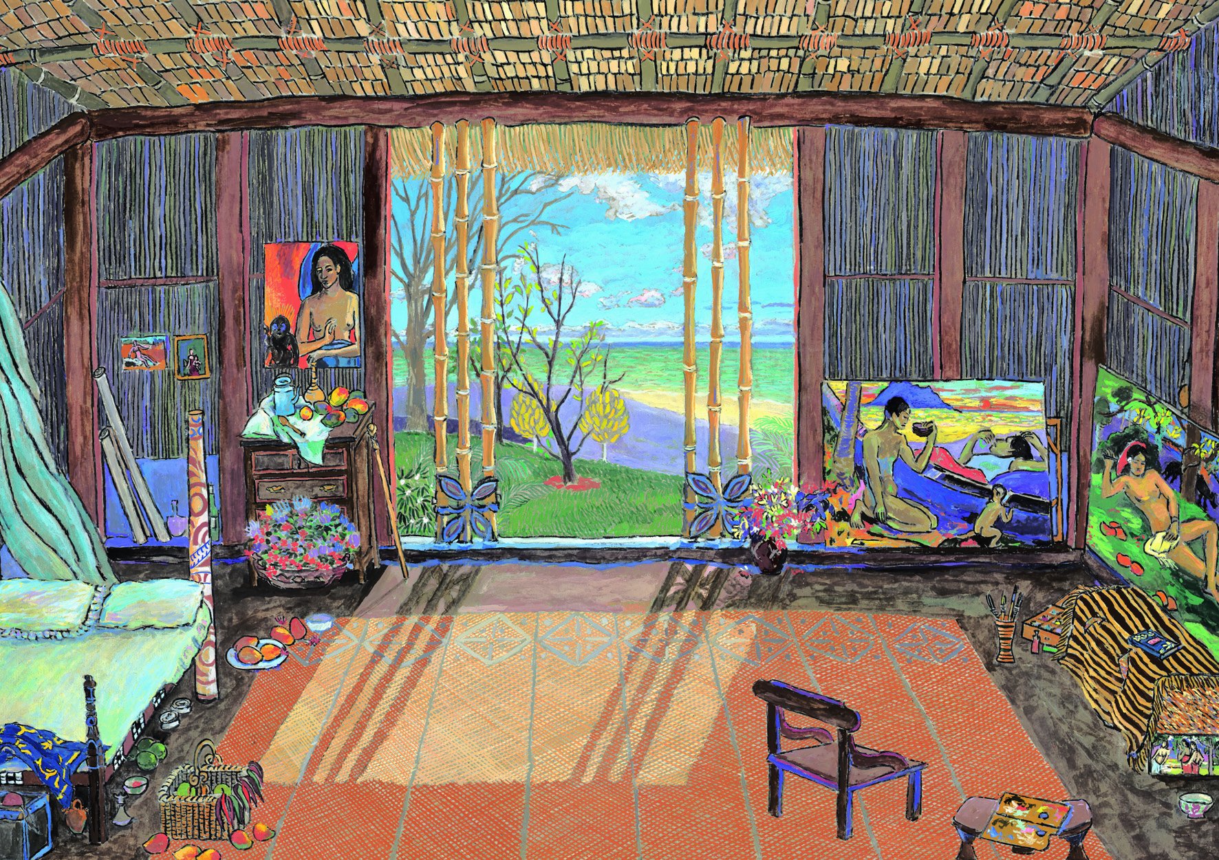 Puzzle Estudio de arte de Gauguin Educa Borrás 1500 piezas 15534 