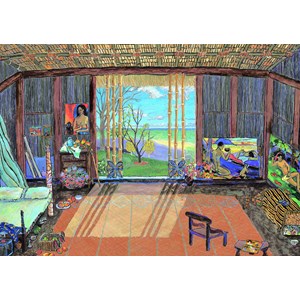 Educa (15534) - Damian Elwes: "Gauguin's Studio" - 1500 pieces puzzle