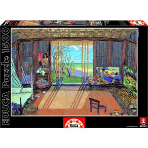 Educa (15534) - Damian Elwes: "Gauguin's Studio" - 1500 pieces puzzle