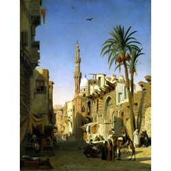 Step Puzzle (83207) - Prosper Marilhat: "Place de l’Esbekieh au Caire" - 1500 pieces puzzle